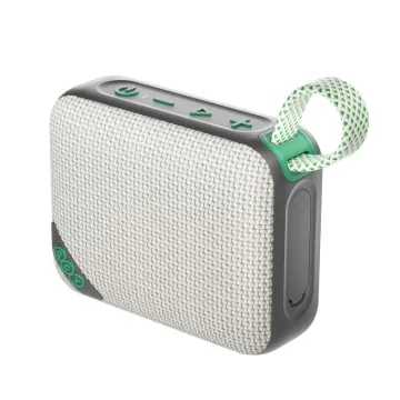QCY SP2 Green Brown - Pocket Size IP67 RGB BT Speaker Deep Punch Bass TWS Stereo Subwoofer 17h