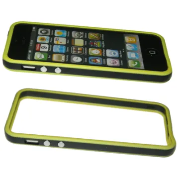 VOLTE-TEL ΘΗΚΗ IPHONE 5/5S BUMPER METAL BUTTON BLACK-YELLOW