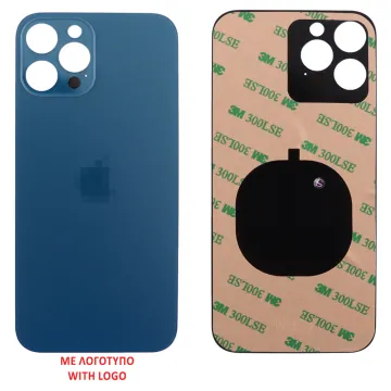FOR IPHONE 12 PRO MAX BATTERY COVER + 3M STICKER BLUE 3P OR