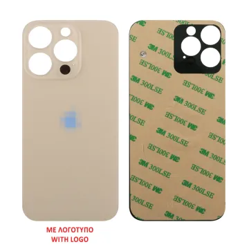 FOR IPHONE 14 PRO BATTERY COVER + 3M STICKER GOLD 3P OR
