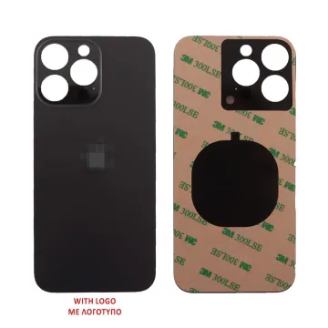 FOR IPHONE 14 PRO MAX BATTERY COVER + 3M STICKER BLACK 3P OR