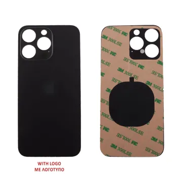 FOR IPHONE 15 PRO MAX BATTERY COVER + 3M STICKER TITANIUM BLACK 3P OR