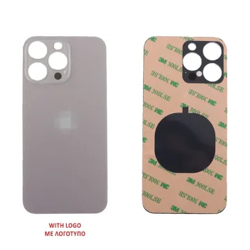 FOR IPHONE 15 PRO MAX BATTERY COVER + 3M STICKER TITANIUM NATURAL 3P OR
