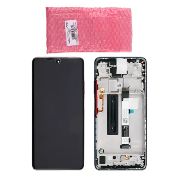 XIAOMI MI 10T LITE 5G/REDMI NOTE 9 PRO 5G ΟΘΟΝΗ IPS + TOUCH SCREEN + LENS + FRAME 5600090J1700 BLUE ORIGINAL SERVICE PACK