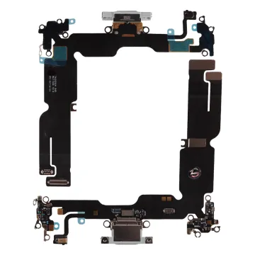 IPHONE 15 PLUS (TYPE C) ΚΑΛΩΔΙΟ FLEX ΚΟΝΕΚΤΟΡΑ ΦΟΡΤΙΣΗΣ + AUDIO PORT + ΜΙΚΡΟΦΩΝΟ WHITE 3P OR