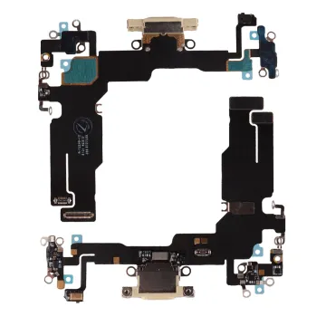 IPHONE 15 (TYPE C) ΚΑΛΩΔΙΟ FLEX ΚΟΝΕΚΤΟΡΑ ΦΟΡΤΙΣΗΣ + AUDIO PORT + ΜΙΚΡΟΦΩΝΟ YELLOW 3P OR