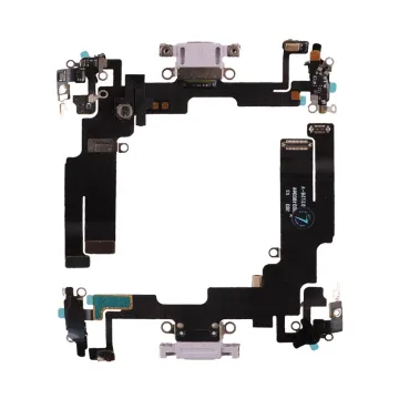 IPHONE 14 (LIGHTNING) ΚΑΛΩΔΙΟ FLEX ΚΟΝΕΚΤΟΡΑ ΦΟΡΤΙΣΗΣ + AUDIO PORT + ΜΙΚΡΟΦΩΝΟ PURPLE 3P OR