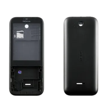 NOKIA 225 FRONT + LENS - BATTERY COVER BLACK 3P OR