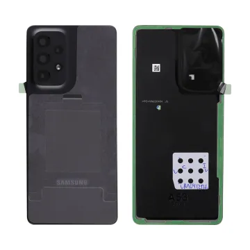 SAMSUNG A53 A536 BATTERY COVER + LENS ΜΕ ΑΥΤΟΚΟΛΛΗΤΗ ΤΑΙΝΙΑ ΑΔΙΑΒΡΟΧΟΠΟΙΗΣΗΣ BLACK GH82-28017A ORIGINAL SERVICE PACK