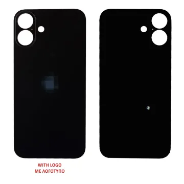 FOR IPHONE 16 PLUS BATTERY COVER BLACK 3P OR