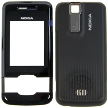 NOKIA 7100 supernova BLACK BACK-FRONT COVER ORIGINAL SERVICE PACK