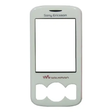 SONY ERICSSON W100i SPIRO WHITE-PINK FRONT COVER +LENS ORIGINAL SERVICE PACK