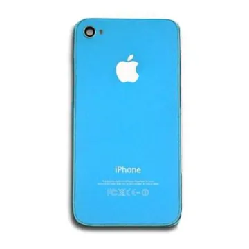 FOR IPHONE 4G BATTERY COVER BLUE (BLUE SOCKET)