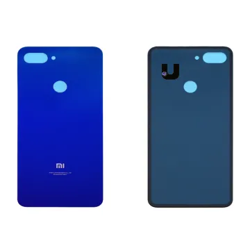XIAOMI REDMI 6A BATTERY COVER DUAL SIM ΜΕ ΠΛΑΙΝΑ ΠΛΗΚΤΡΑ+CAMERA LENS BLACK 3P OR