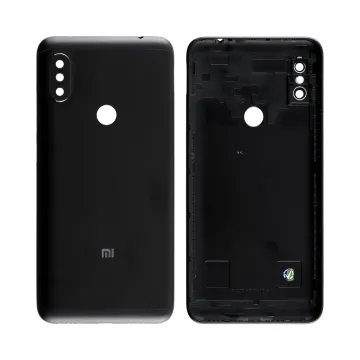 XIAOMI REDMI NOTE 6 PRO BATTERY COVER +CAMERA LENS BLACK 3P OR