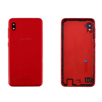 SAMSUNG A10 2019 A105 BATTERY COVER + CAMERA/FLASH LENS RED GH82-20232D ORIGINAL SERVICE PACK