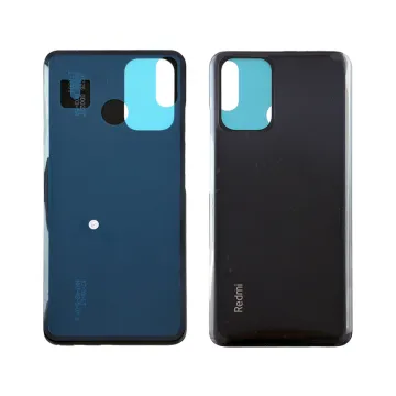 XIAOMI REDMI NOTE 10 4G BATTERY COVER ΜΕ ΑΥΤΟΚΟΛΛΗΤΗ ΤΑΙΝΙΑ ΑΔΙΑΒΡΟΧΟΠΟΙΗΣΗΣ BLACK