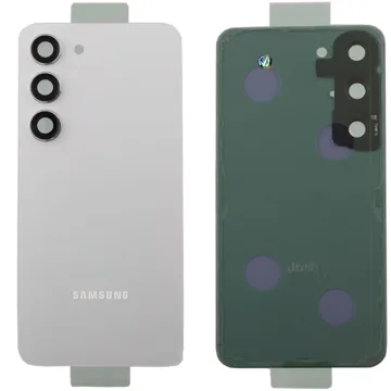 SAMSUNG S23 5G S911 BATTERY COVER + LENS CREAM 3P OR