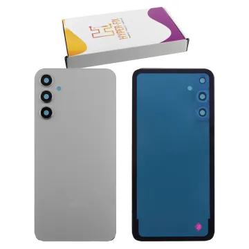 SAMSUNG A34 5G A346 BATTERY COVER + CAMERA COVER + LENS + ΑΥΤΟΚΟΛΛΗΤΗ ΤΑΙΝΙΑ SILVER HYPER-FIX SERVICE PACK