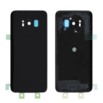 SAMSUNG G950 GALAXY S8 BATTERY COVER + CAMERA LENS BLACK 3P OR