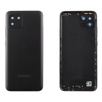 SAMSUNG A03 A035F BATTERY COVER + CAMERA LENS ΜΕ ΑΥΤΟΚΟΛΛΗΤΗ ΤΑΙΝΙΑ ΑΔΙΑΒΡΟΧΟΠΟΙΗΣΗΣ BLACK 3P OR