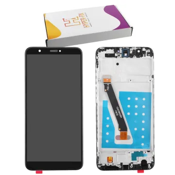 HUAWEI P SMART ΟΘΟΝΗ IPS + TOUCH SCREEN + LENS + FRAME HF-02351SVJ BLACK HYPER-FIX SERVICE PACK