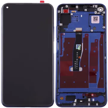 HONOR 20/HUAWEI NOVA 5T ΟΘΟΝΗ + TOUCH SCREEN + LENS + FRAME BLUE 3P OR