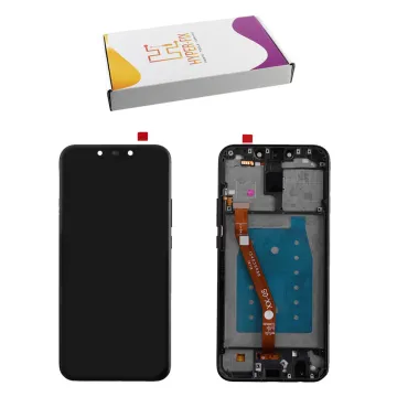 HUAWEI MATE 20 LITE ΟΘΟΝΗ IPS + TOUCH SCREEN + LENS + FRAME HF-02352GTW BLACK HYPER-FIX SERVICE PACK