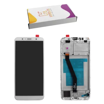 HONOR 7A/HUAWEI Y6 2018/Y6 PRIME 2018 ΟΘΟΝΗ IPS + TOUCH SCREEN + LENS + FRAME HF-02351WLK WHITE HYPER-FIX SERVICE PACK