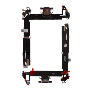 IPHONE 16 PLUS (TYPE C) ΚΑΛΩΔΙΟ FLEX ΚΟΝΕΚΤΟΡΑ ΦΟΡΤΙΣΗΣ + AUDIO PORT-ΜΙΚΡΟΦΩΝΟ BLACK 3P OR
