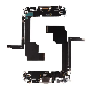 IPHONE 15 PRO MAX (TYPE C) ΚΑΛΩΔΙΟ FLEX ΚΟΝΕΚΤΟΡΑ ΦΟΡΤΙΣΗΣ + AUDIO PORT + ΜΙΚΡΟΦΩΝΟ TITANIUM NATURAL 3P OR