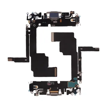IPHONE 15 PRO (TYPE C) ΚΑΛΩΔΙΟ FLEX ΚΟΝΕΚΤΟΡΑ ΦΟΡΤΙΣΗΣ + AUDIO PORT + ΜΙΚΡΟΦΩΝΟ TITANIUM NATURAL 3P OR