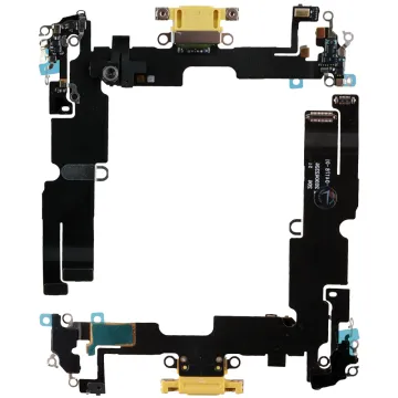IPHONE 14 PLUS (LIGHTNING) ΚΑΛΩΔΙΟ FLEX ΚΟΝΕΚΤΟΡΑ ΦΟΡΤΙΣΗΣ + AUDIO PORT + ΜΙΚΡΟΦΩΝΟ TITANIUM YELLOW 3P OR