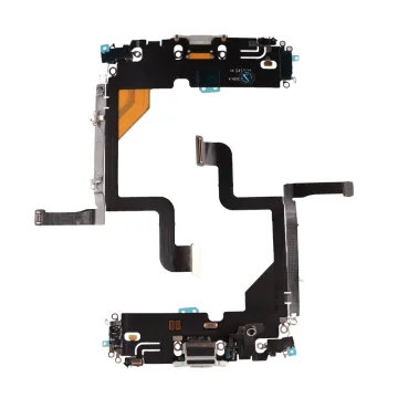 IPHONE 13 PRO (LIGHTNING) ΚΑΛΩΔΙΟ FLEX ΚΟΝΕΚΤΟΡΑ ΦΟΡΤΙΣΗΣ + AUDIO PORT + ΜΙΚΡΟΦΩΝΟ SILVER 3P OR