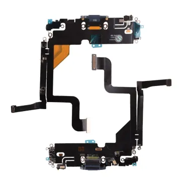 IPHONE 13 PRO (LIGHTNING) ΚΑΛΩΔΙΟ FLEX ΚΟΝΕΚΤΟΡΑ ΦΟΡΤΙΣΗΣ + AUDIO PORT + ΜΙΚΡΟΦΩΝΟ SIERRA BLUE 3P OR