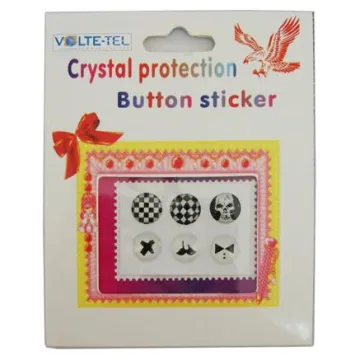 IPHONE/IPAD HOME BUTTON ΕΞΩΤΕΡΙΚΟ ΑΥΤΟΚΟΛ. SET 6 PCS BLACK-WHITE