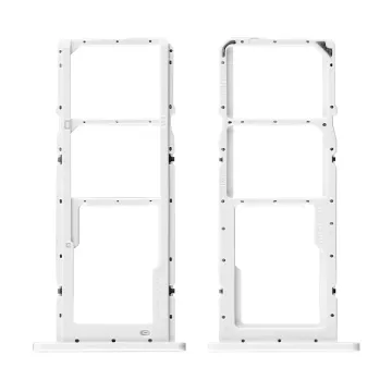 SAMSUNG A02S A025 DUAL SIM CARD + MEMORY HOLDER WHITE GH81-20137A ORIGINAL SERVICE PACK