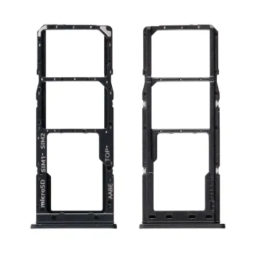 SAMSUNG A12 A125 DUAL SIM CARD + MEMORY HOLDER BLACK GH98-46124A ORIGINAL SERVICE PACK