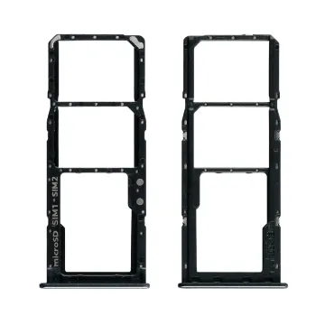 SAMSUNG A51 A515 DUAL SIM CARD + MEMORY HOLDER BLACK GH98-45036B ORIGINAL SERVICE PACK