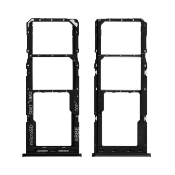 SAMSUNG A22 4G A225 DUAL SIM CARD + MEMORY HOLDER BLACK GH98-46654A ORIGINAL SERVICE PACK