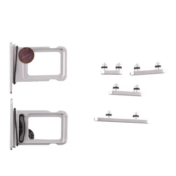 FOR IPHONE 16e SIDE KEYS + SIM CARD HOLDER WHITE 3P OR