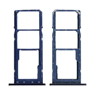 SAMSUNG A03s A037 DUAL SIM CARD + MEMORY HOLDER BLUE GH81-21255A ORIGINAL SERVICE PACK