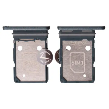 SAMSUNG A37 5G A376 DUAL SIM CARD HOLDER GREY GREEN GH98-50810B ORIGINAL SERVICE PACK