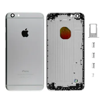 FOR IPHONE 6 PLUS BATTERY COVER GREY + SIDE KEYS + SIM HOLDER 3P OR