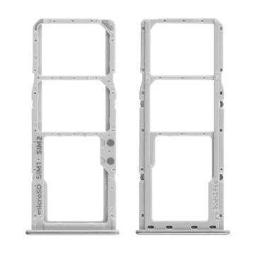 SAMSUNG A51 A515 DUAL SIM CARD + MEMORY HOLDER WHITE GH98-45036A ORIGINAL SERVICE PACK