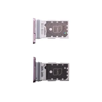 SAMSUNG S21 5G G991 DUAL SIM CARD + MEMORY HOLDER WHITE GH98-46193F ORIGINAL SERVICE PACK