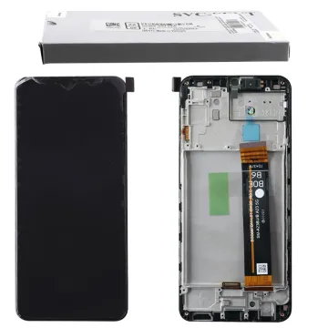 SAMSUNG A23 5G A236 ΟΘΟΝΗ PLS +TOUCH SCREEN + LENS + FRAME GH82-29735A BLACK ORIGINAL SERVICE PACK