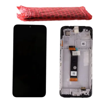 XIAOMI POCO M4 5G/M5 4G/REDMI 10 5G ΟΘΟΝΗ IPS + TOUCH SCREEN + LENS + FRAME 5600080L1900 BLACK ORIGINAL SERVICE PACK