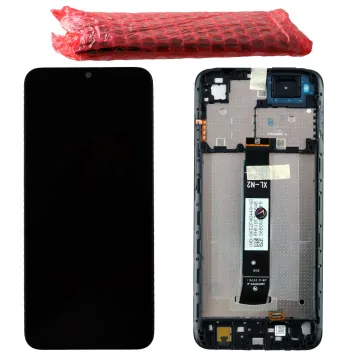 XIAOMI REDMI A1/A1+ 4G 2022 ΟΘΟΝΗ IPS + TOUCH SCREEN + LENS + FRAME 5600010C3S00 BLACK ORIGINAL SERVICE PACK