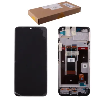 REALME C31 ΟΘΟΝΗ IPS + TOUCH SCREEN + LENS + FRAME 4130168 BLACK ORIGINAL SERVICE PACK